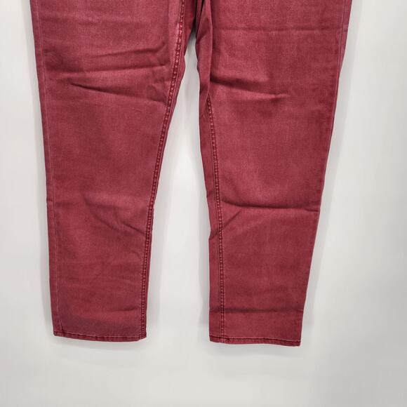 NWT Maurices Red Skinny Boyfriend Rolled Cuff Junior Women's Jeans 11/12 - Picture 9 of 10